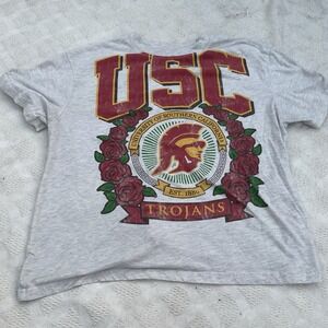 USC Trojans T Shirt Large University California LA Rose Logo